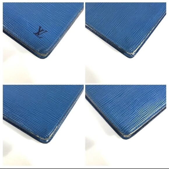 Louis Vuitton Bag Clutch EPI Blue M52525 SR0997 Authentic - Picture 10 of 12